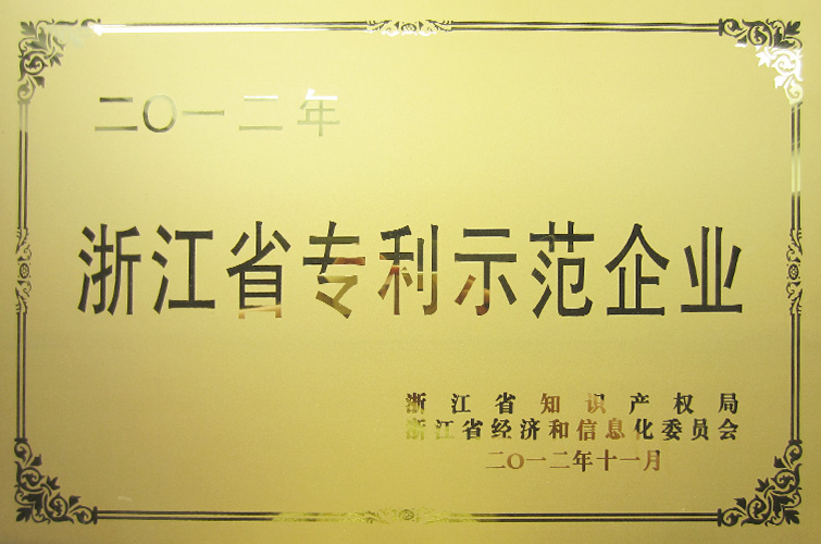 浙江省專(zhuān)利示范企業(yè)